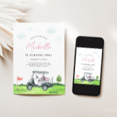 Invitation d'anniversaire de golf