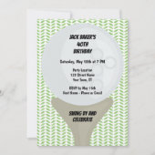 Invitation d'anniversaire de golf (Devant)