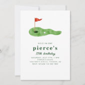 Invitation d'anniversaire de golf (Devant)
