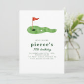Invitation d'anniversaire de golf (Debout devant)