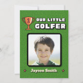 Invitation d'anniversaire de golf - Faisons la fêt (Dos)