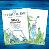 Invitation d'anniversaire de golf Golf Par-tee