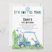 Invitation d'anniversaire de golf Golf Par-tee d'a (Devant)