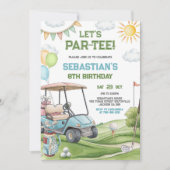Invitation d'anniversaire de golf Let's Par Tee (Devant)