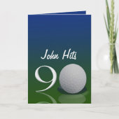Invitation d'anniversaire de golf pour 90 ans (Devant)