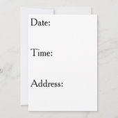 Invitation d'anniversaire de golf sur disque (Dos)