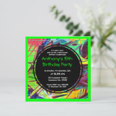 Invitation d'anniversaire de graffiti (Debout devant)