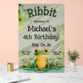 Invitation d'anniversaire de grenouille mignonne (Mariage)
