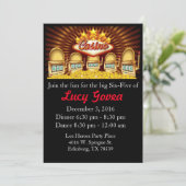 Invitation d'anniversaire de gros lot (Debout devant)