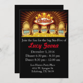 Invitation d'anniversaire de gros lot (Devant / Derrière)