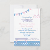 Invitation d'anniversaire de gymnastique (Devant)