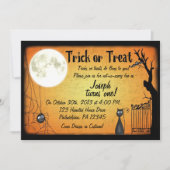 Invitation d'anniversaire de Halloween (Devant)