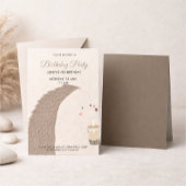 Invitation d'anniversaire de hérisson mignon