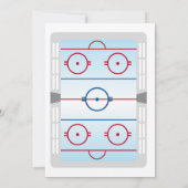 Invitation d'anniversaire de hockey (Dos)