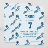 Invitation d'anniversaire de hockey (Devant / Derrière)