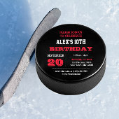 Invitation d'anniversaire de hockey