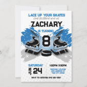 Invitation d'anniversaire de hockey | Invitation d (Devant)