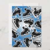 Invitation d'anniversaire de hockey | Invitation d (Dos)