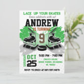 Invitation d'anniversaire de hockey personnel (Debout devant)