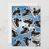 Invitation d'anniversaire de hockey personnel (Dos)