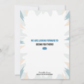 Invitation d'anniversaire de hockey sur aquarelle (Dos)