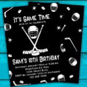 Invitation d'anniversaire de hockey sur glace, Par