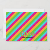 Invitation d'anniversaire de Hula Girl Tiki Hut (Dos)