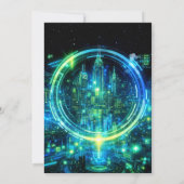 Invitation d'anniversaire de jeu vidéo Level up Ga (Dos)