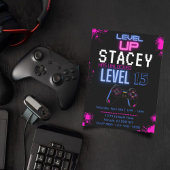 Invitation d'anniversaire de jeu vidéo modifiable