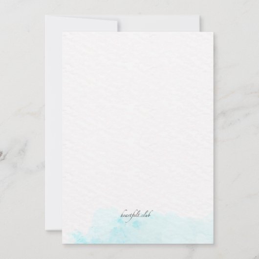 Invitation d'anniversaire de jonquilles (Dos)