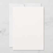 Invitation d'anniversaire de jour de plage minimal (Dos)