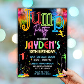 Invitation d'anniversaire de Jump Party pour enfan