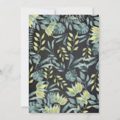 Invitation d'anniversaire de jungle de safari, (Dos)