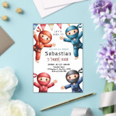 Invitation d'anniversaire de karaté pour les guerr (Insitu (Mariage))