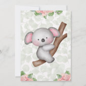 Invitation d'anniversaire de Koala (Dos)