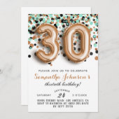 Invitation d'anniversaire de la 30e Monnaie d'or R (Devant / Derrière)