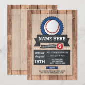 Invitation d'anniversaire de la All Star Sports Pa (Devant / Derrière)