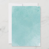 Invitation d'anniversaire de la baleine océanique (Dos)