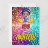 Invitation d'anniversaire de la bande dessinée Ban (Dos)