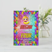 Invitation d'anniversaire de la bande dessinée Ban (Debout devant)