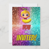 Invitation d'anniversaire de la bande dessinée Ban (Dos)