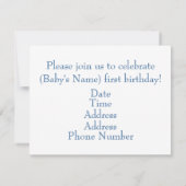 Invitation d'anniversaire de la barque à voile pou (Dos)