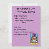 invitation d'anniversaire de la Chatte (Dos)