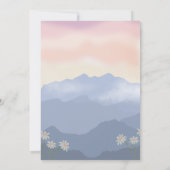 Invitation d'anniversaire de la chèvre de montagne (Dos)