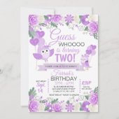 Invitation d'anniversaire de la chouette (Devant)