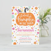 Invitation d'anniversaire de la Citrouille (Debout devant)