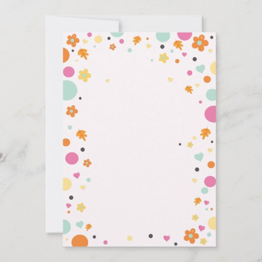 Invitation d'anniversaire de la Citrouille (Dos)