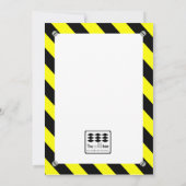 Invitation d'anniversaire de la construction (Dos)