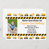 Invitation d'anniversaire de la construction (Devant / Derrière)