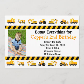 Invitation d'anniversaire de la construction